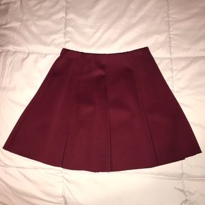 Pleated Skater Skirt